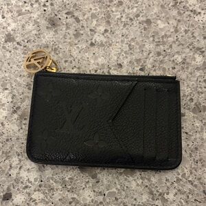 Louis Vuitton Romy Card Holder in Black